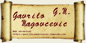 Gavrilo Magovčević vizit kartica